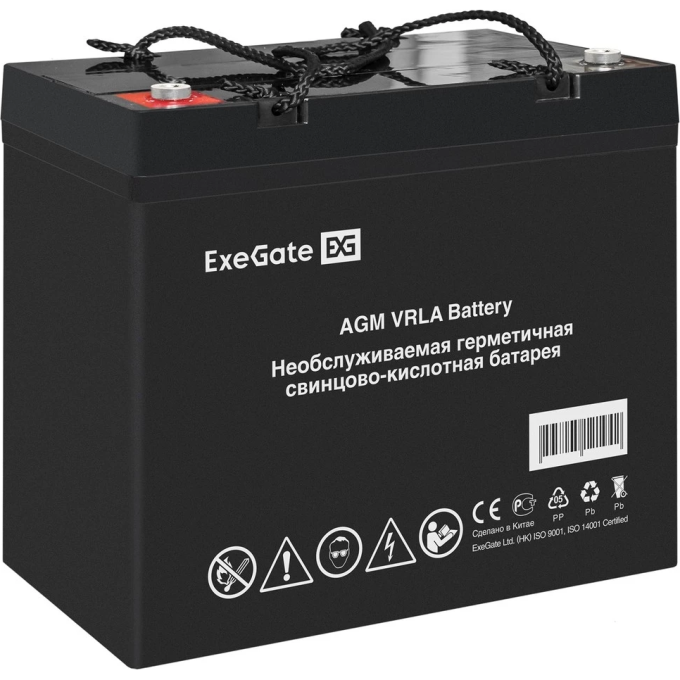 Аккумуляторная батарея EXEGATE DTM 1265L болт М6 EX297558RUS